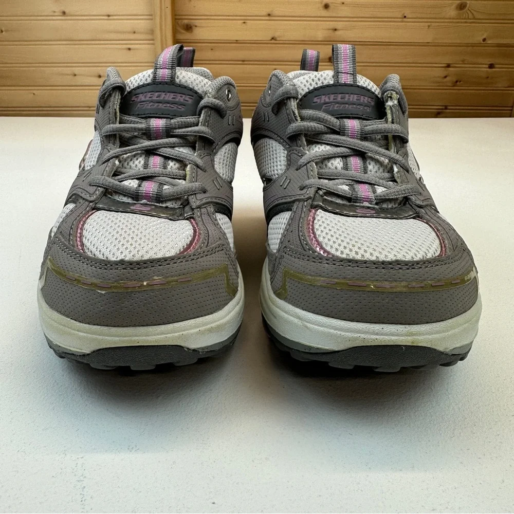 Sketchers Shape-ups Pink & Gray Size 7.5 - Picture 4 of 12